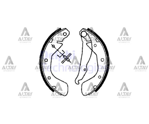 FREN BALATA ASTRA F / CORSA B / CORSA C / TIGRA A  ABS SİZ LEVYELİ PABUÇ ARKA
