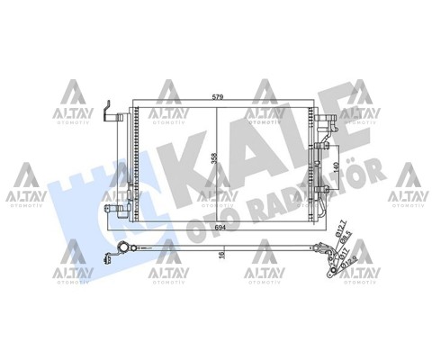 RADYATÖR KLİMA CERATO 04-09 12 MM