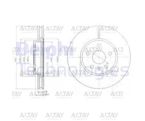 FREN DİSKİ ASTRA J / CASCADA / INSIGNIA A 08-17 / ÖN HAVALI 17 JANT 321-5 (SET)