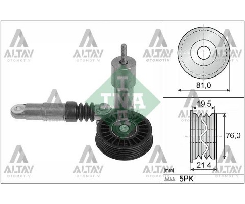 VANTİLATÖR GERGİSİ PASSAT / A4 01-05 AVF-AVB 1.9 TDİ KOMPLE