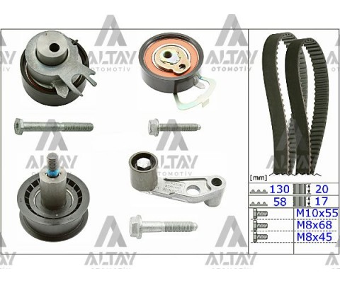 TRIGER SETI POLO / GOLF4 / BORA / A3 / CORDOBA / IBIZA 01-12 AHW-BBY-BKY-BCB-CGGB-AUA-BBZ 1.4 16V-1.6 16V (4 BILYALI) (036109243AG=60*8*19)