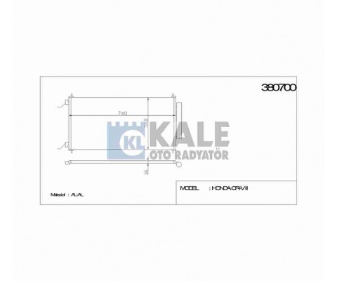 RADYATÖR KLİMA CRV 07-12 705x364x16