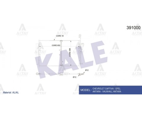 RADYATÖR KLİMA CAPTIVA 06-12 / ANTARA 06-12 2.0D