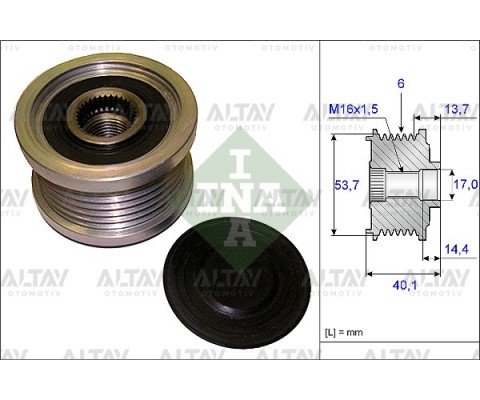 KASNAK ŞARJ DİNAMO ASTRA J / INSIGNIA / ADAM / ZAFIRA / AVEO / CRUZE A13DTE-A14XER-B14XER-A14NET-B14NET