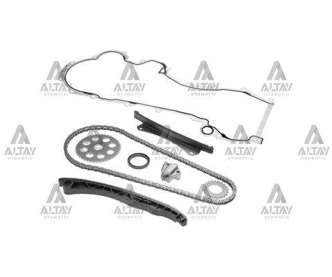 EKSANTRİK ZİNCİR SETİ ASTRA / CORSA / COMBO 03=ALBEA / DOBLO / PALİO / PUNTO / LİNEA / EGEA / FIORINO 1.3JTD-1.3CDTI EURO 4-5 (8 PARÇA KAPALI ZİNCİR) CONTALI