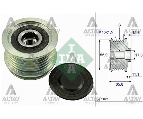 KASNAK ŞARJ DİNAMO PASSAT / A4 / A6 05-11 BZB-CCTA-CAWB 1.8 TFSİ-2.0 TFSİ