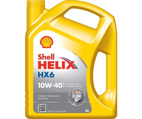 Shell Hx6 10w40 Motor Yağı 4 Litre Sentetik Benzin-Dizel Uyumludur